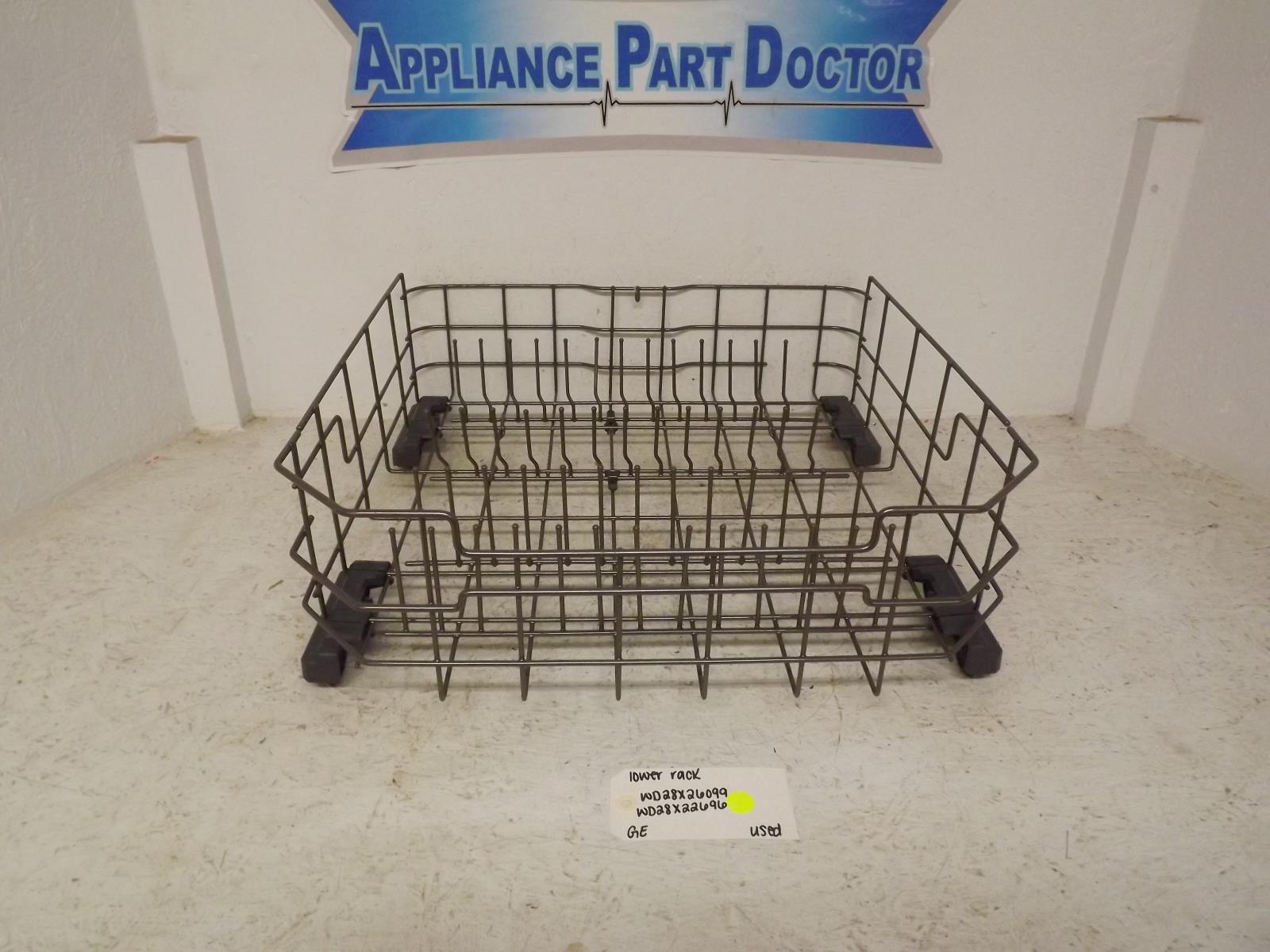 GE Dishwasher WD28X26099 WD28X22696 Lower Rack Used GE Dishwasher WD28X26099 WD28X22696 Lower Rack Used